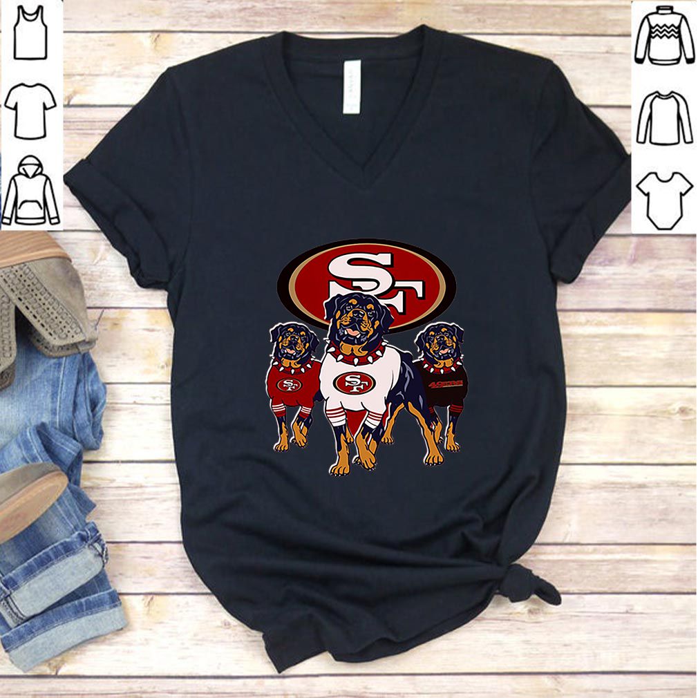 Official Rottweiler dogs San Francisco 49ers shirt, hoodie, sweater and  long sleeve