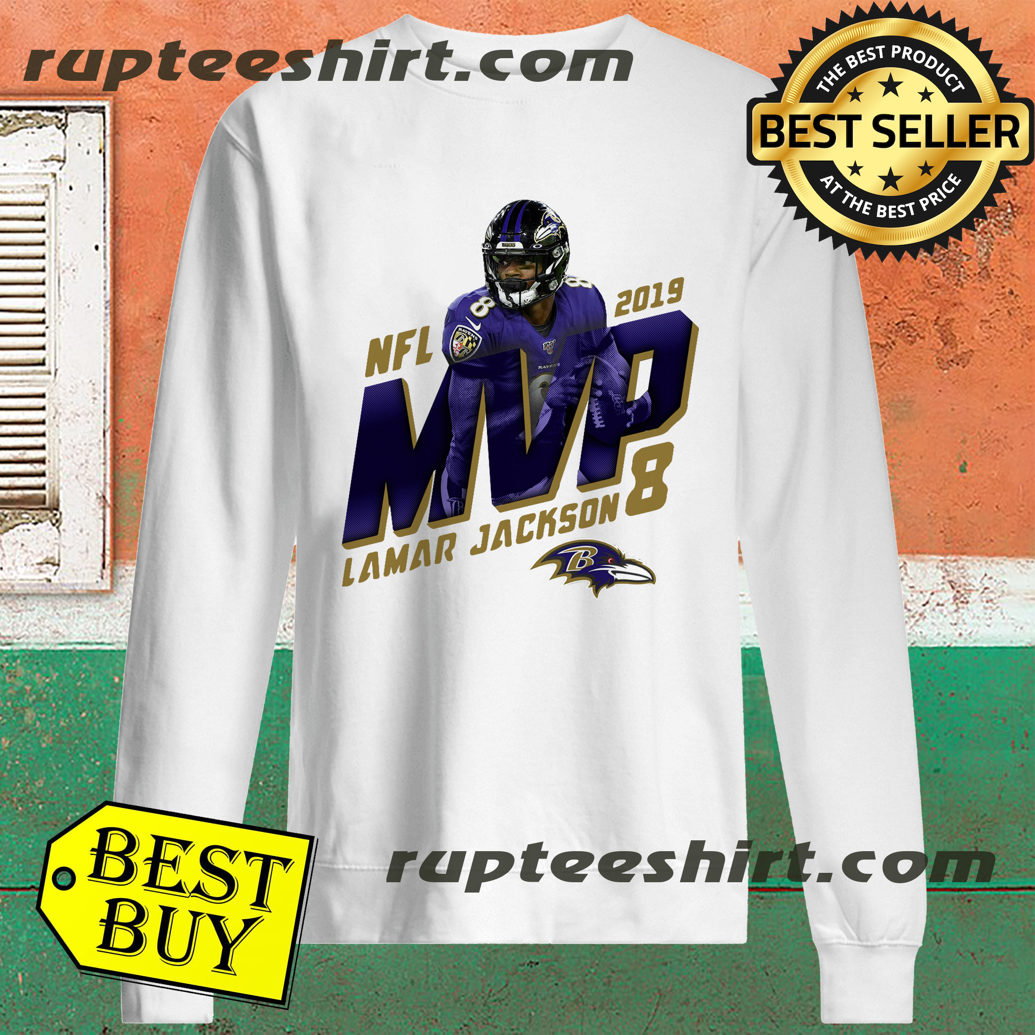 Baltimore Ravens Lamar Jackson NFL 2019 NFL MVP Lamar Jackson 8 Shirt,  hoodie, sweater and long sleeve