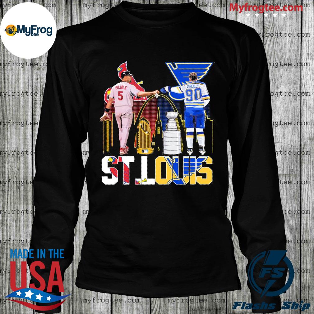 5 Pujols St Louis Cardinals And 90 O'Reilly St.louis Blues Of St.louis  Sports MVP 2021 t-Shirt, hoodie, sweater, long sleeve and tank top