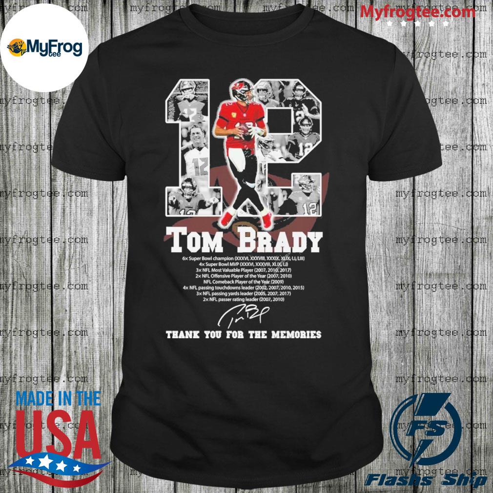 12 Tom Brady Thank You For The Memories Shirt