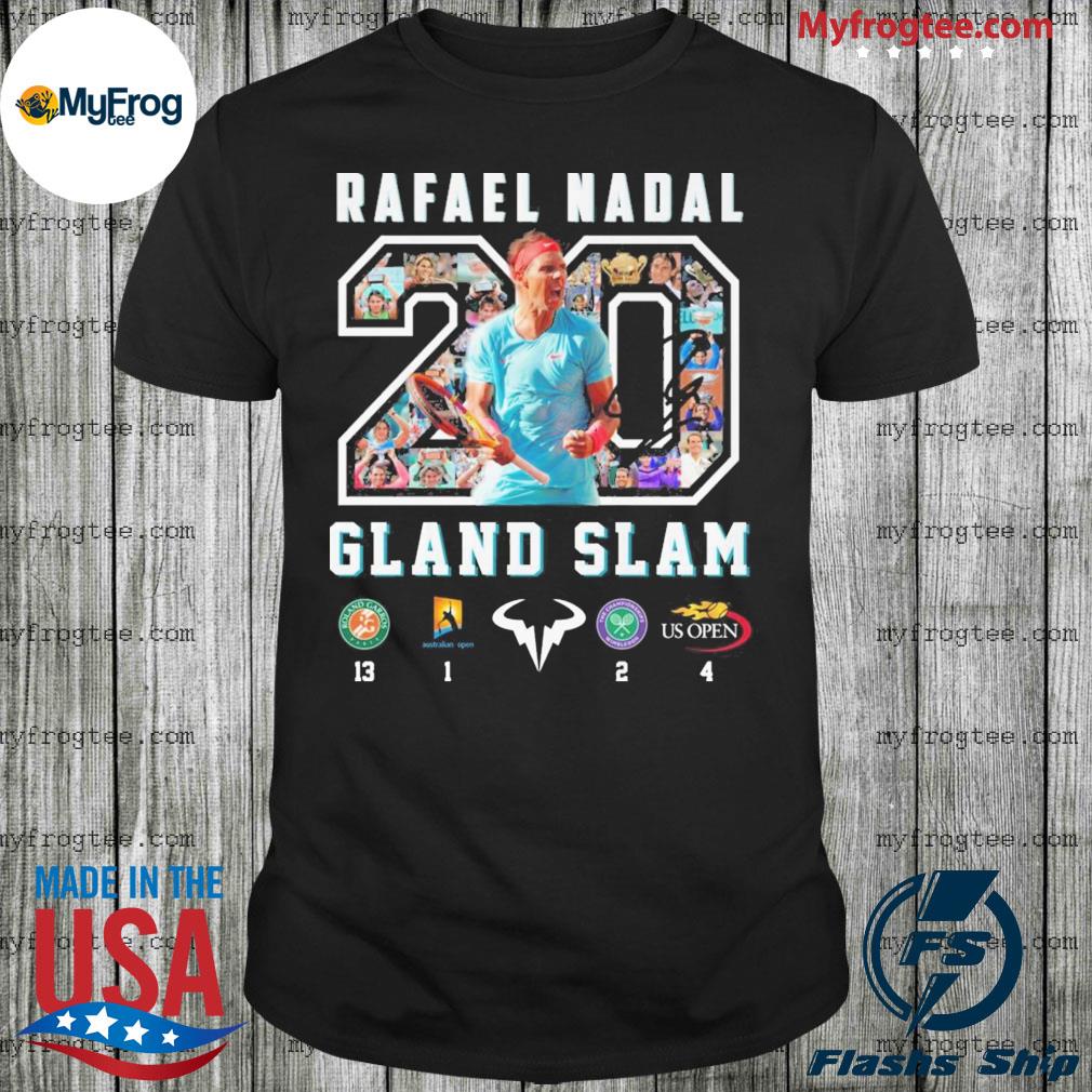 20 Rafael Nadal Grand Slam shirt, hoodie, sweater and long sleeve