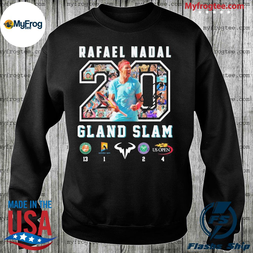 20 Rafael Nadal Grand Slam shirt, hoodie, sweater and long sleeve