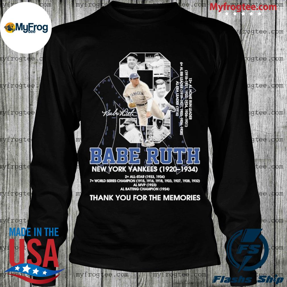 Baseball Yankees babe ruth signature shirt, hoodie, longsleeve