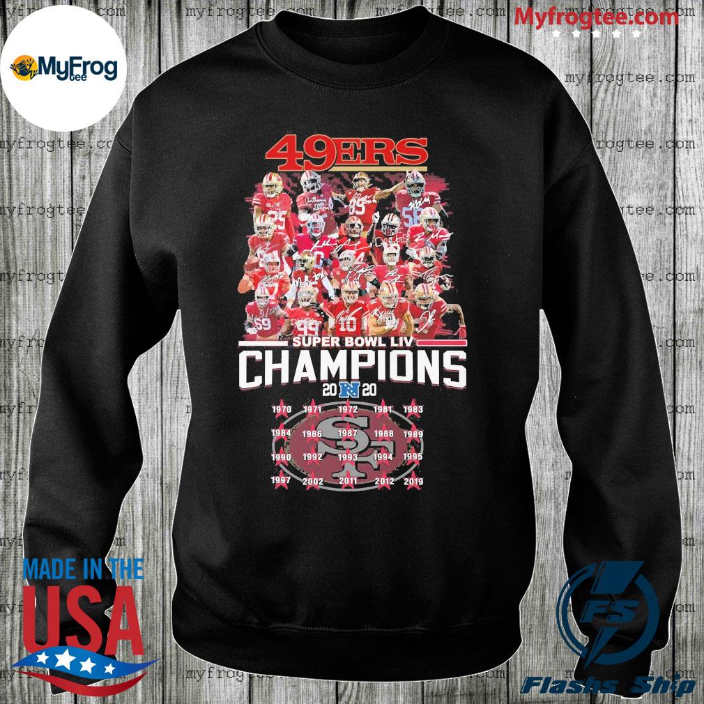 49ers super bowl liv Champions 2020 shirt, hoodie, sweater and long sleeve