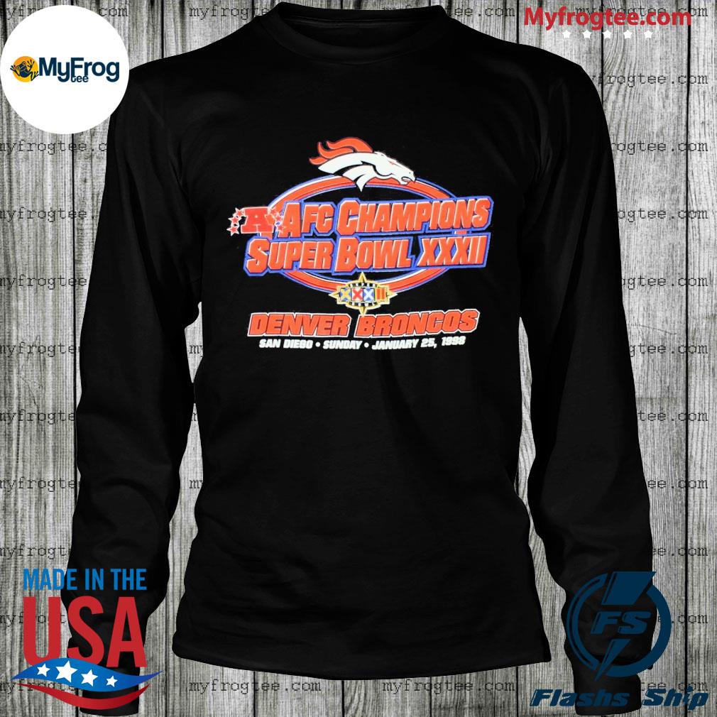 Vintage 1998 Denver Broncos AFC Champions Super Bowl T-shirt 