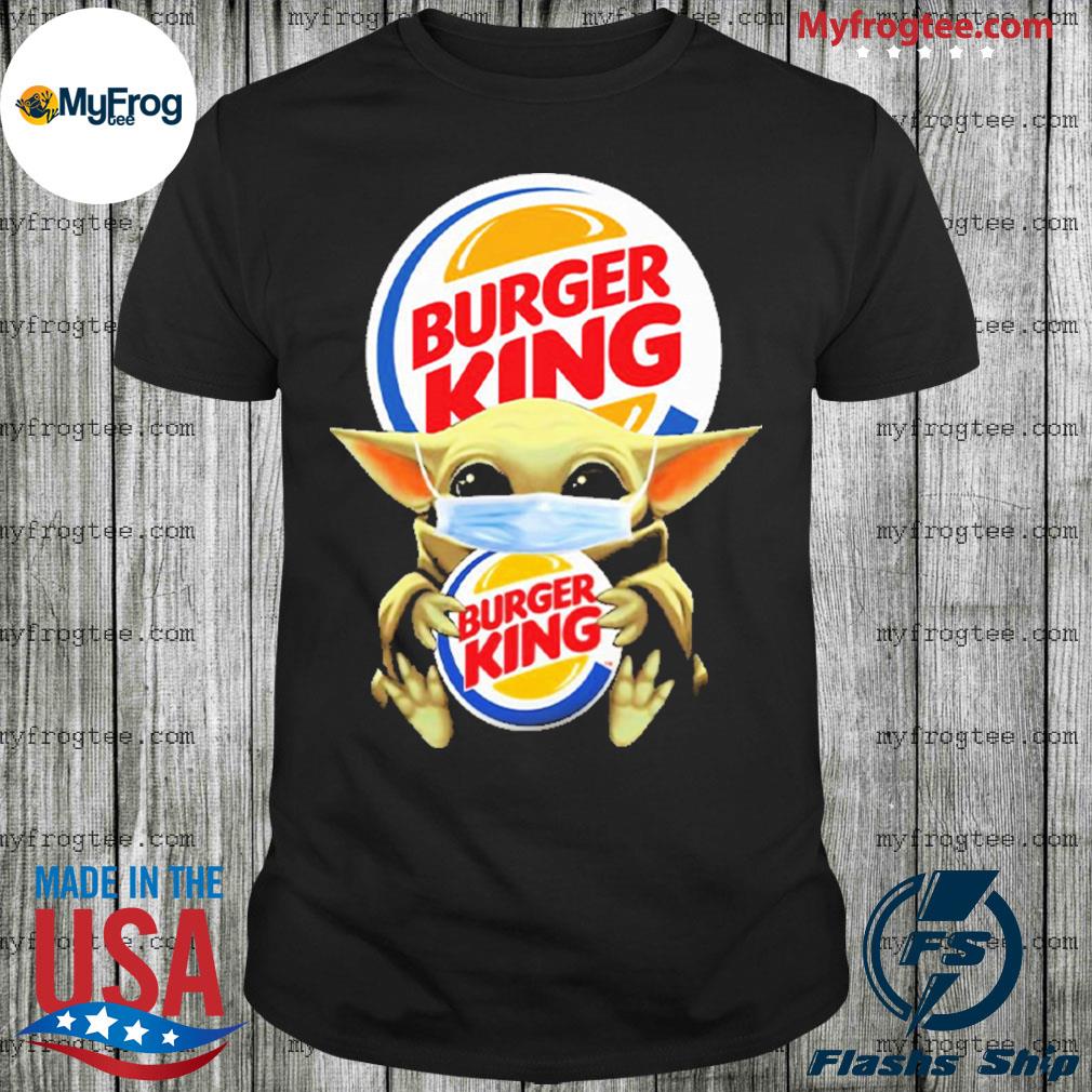 Baby Yoda hug Burger King shirt