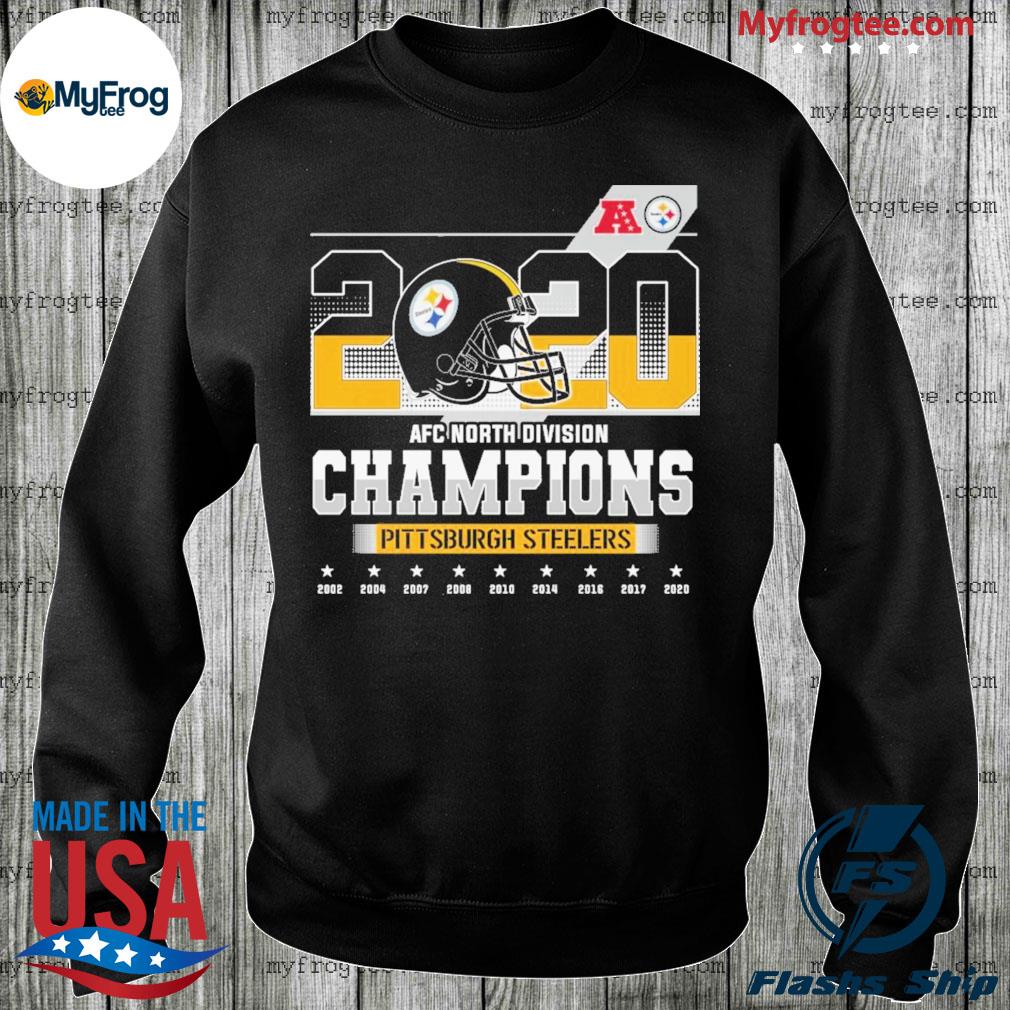 2020 AFC North Division Champions Pittsburgh Steelers 2002-2020 shirt