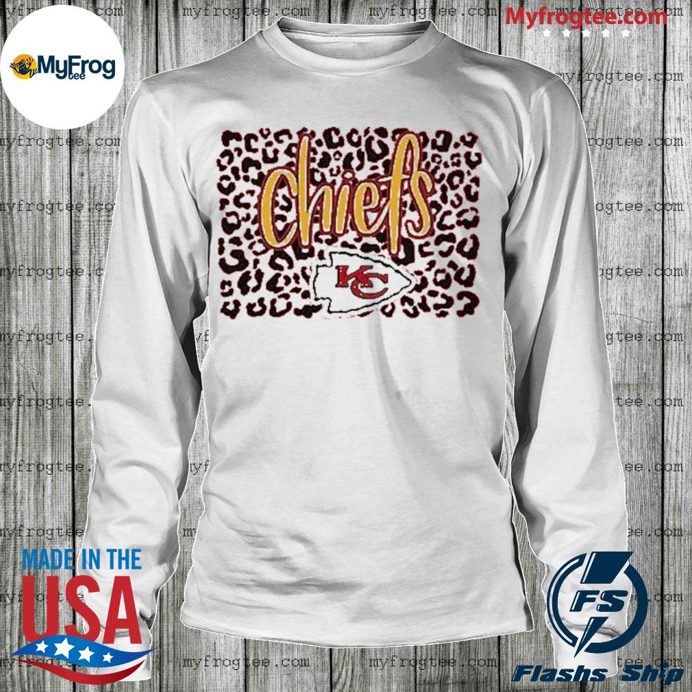 KC chiefs shirt - Kansas City Chiefs shirt - women’s chiefs shirt - leopard  chiefs