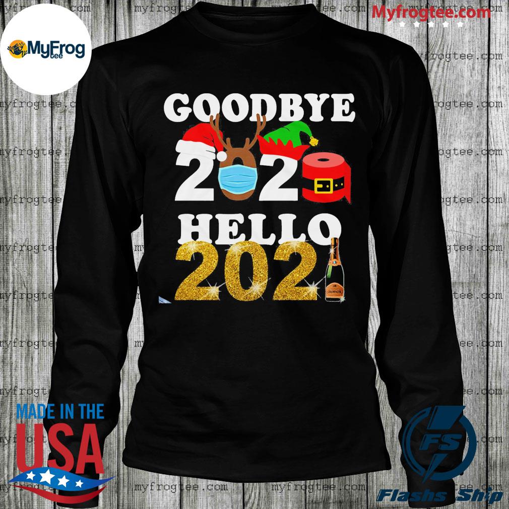 2 Custom Handmade Full Size Hoodie Details about   GoodBye 2020 Hello 2021 Christmas Shirt