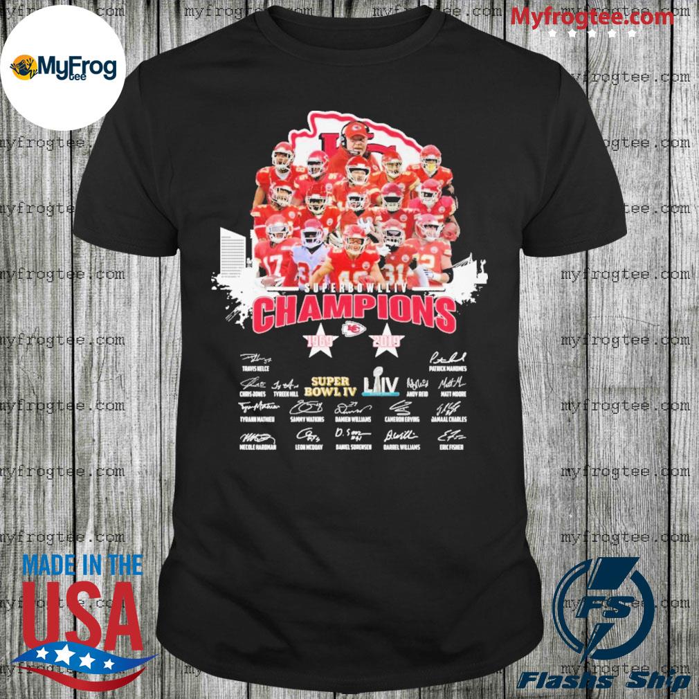 Kansas City Chiefs Super Bowl Champions signatures 2021 shirt, hoodie,  sweater and long sleeve