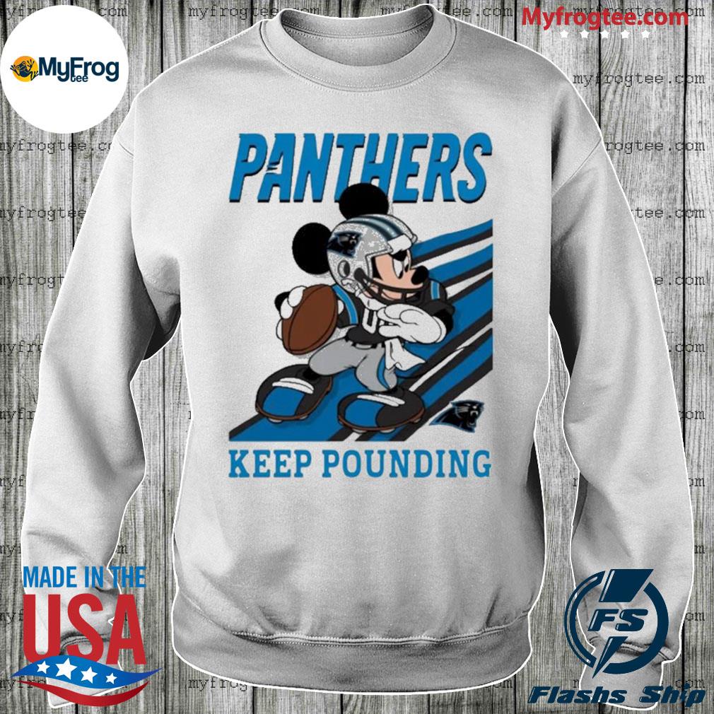 KEEP POUNDING MICKEY MOUSE NFL SHIRTS – CAROLINA PANTHERS, hoodie