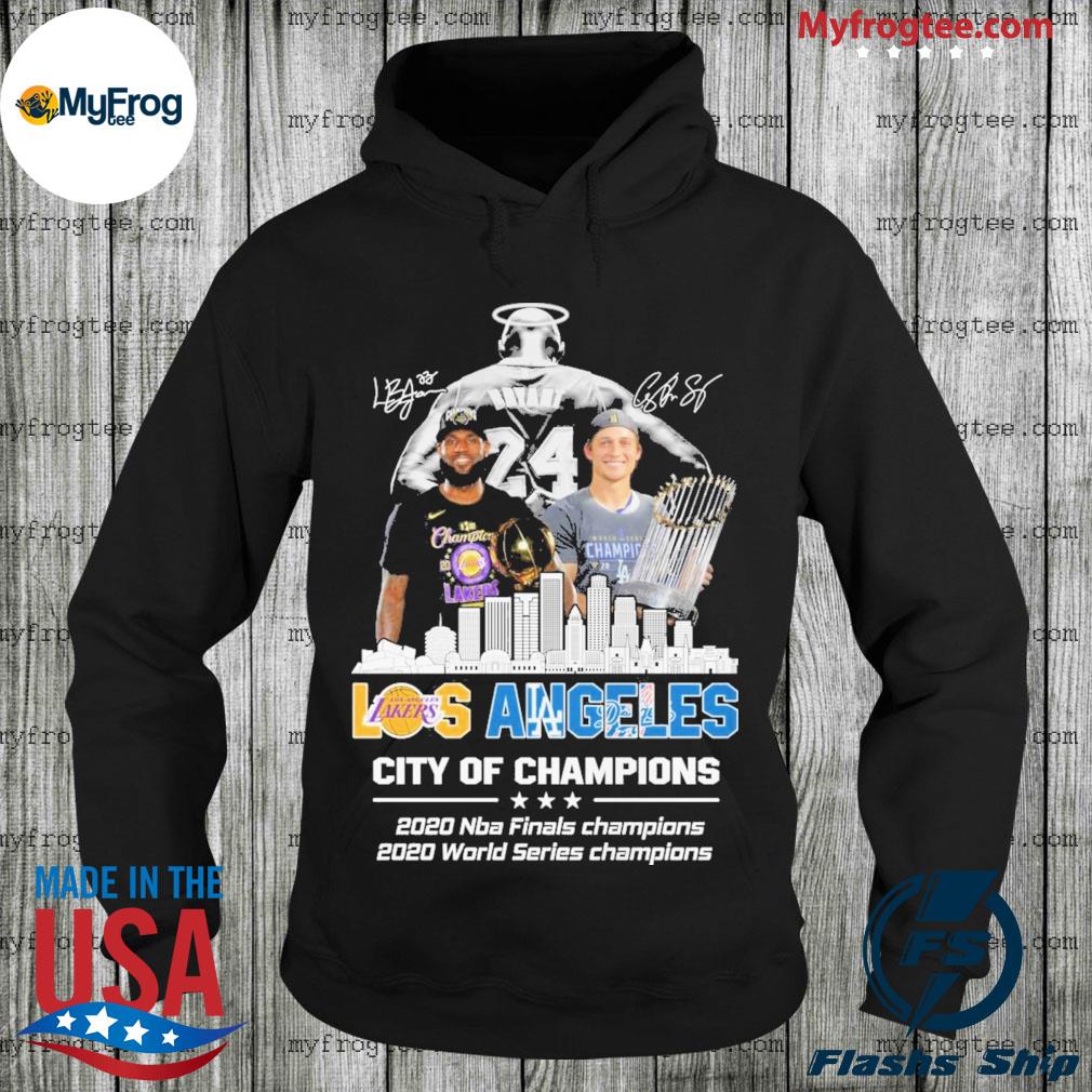 Los Angeles Lakers And Dodgers City Of Champions 2020 NBA Champions 2020  World Series Champions Shirt, hoodie, tank top, sweater and long sleeve t- shirt