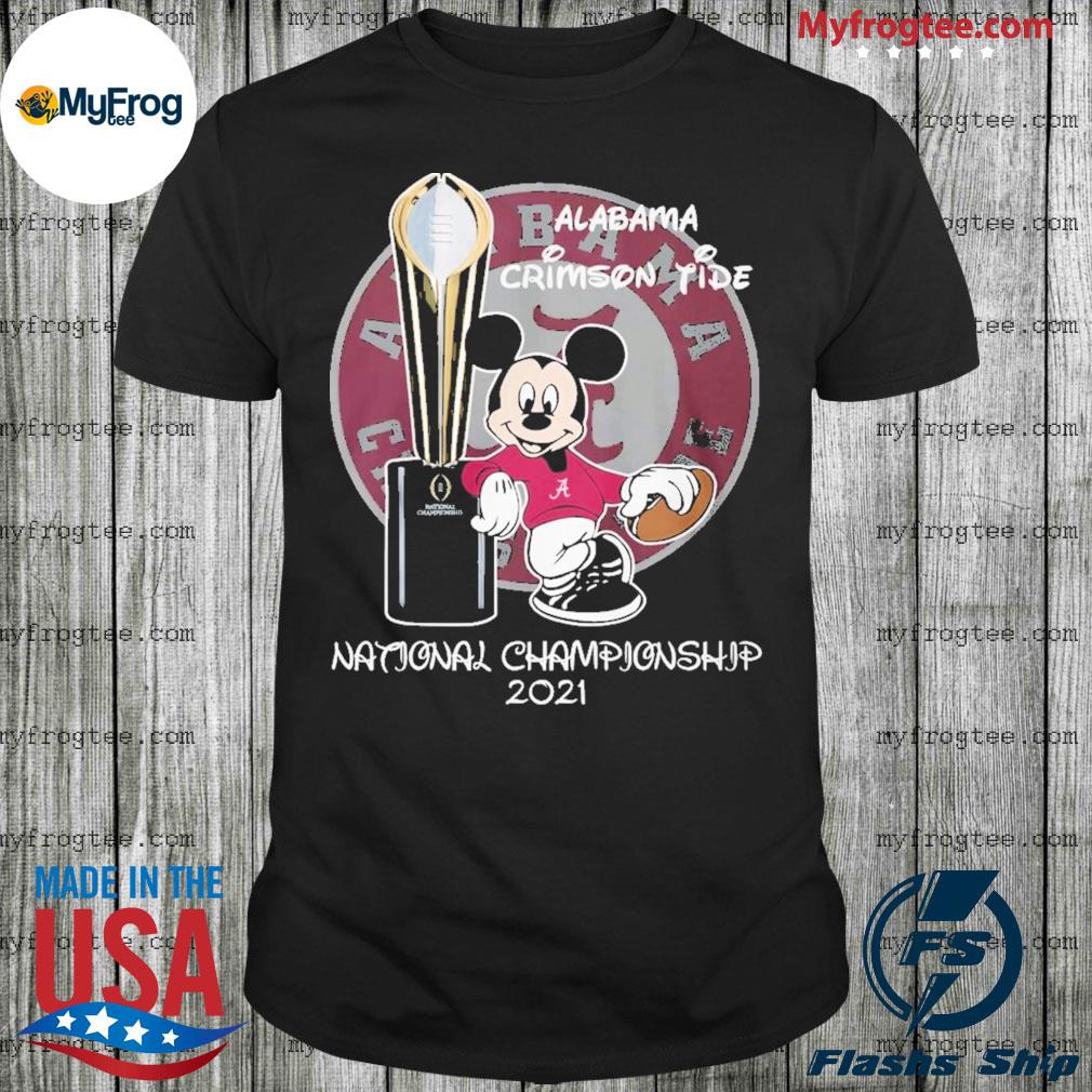 Mickey Mouse Alabama Crimson Tide National Championship 2021 shirt