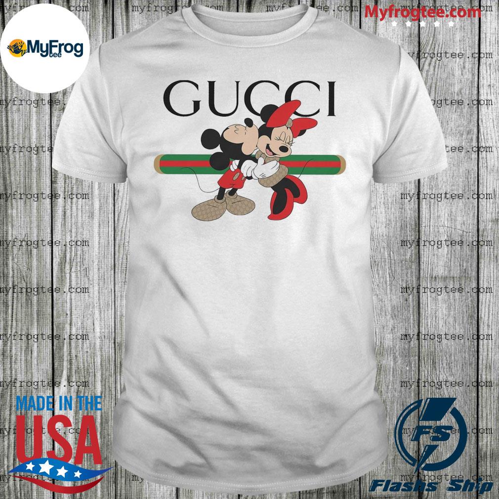 Mickey Mouse And Minnie Mouse Gucci Logo T Shirts, Hoodies