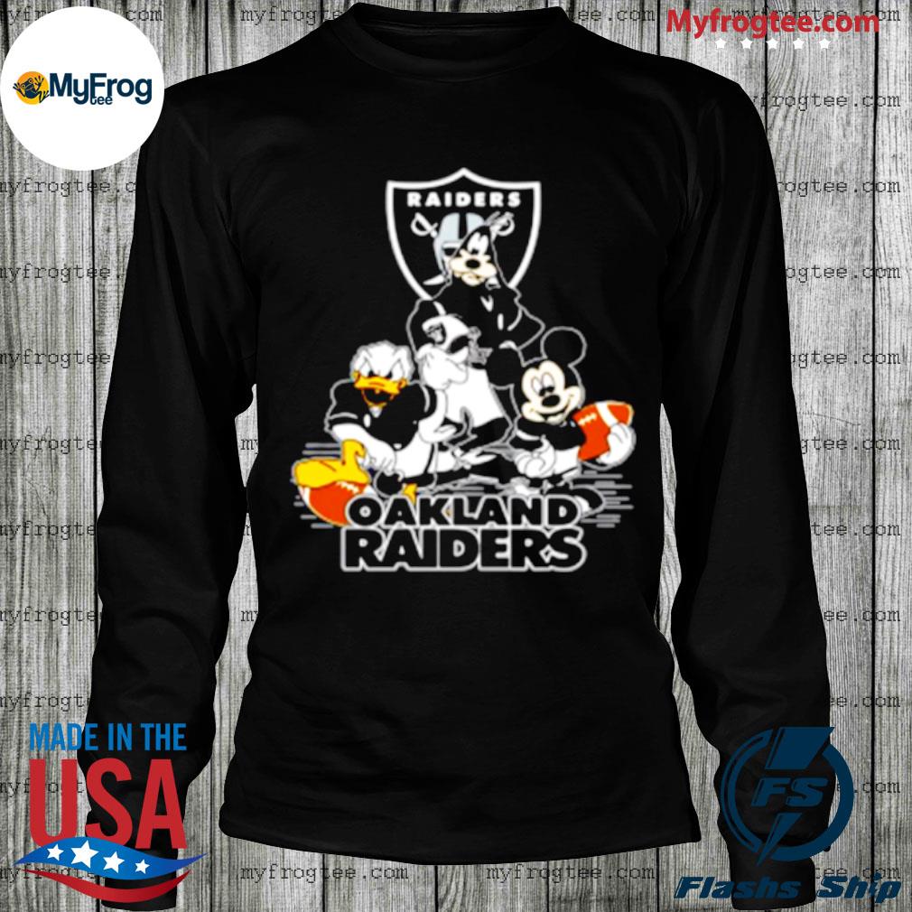 NFL Oakland Raiders Mickey Mouse Disney Super Bowl Football T Shirt