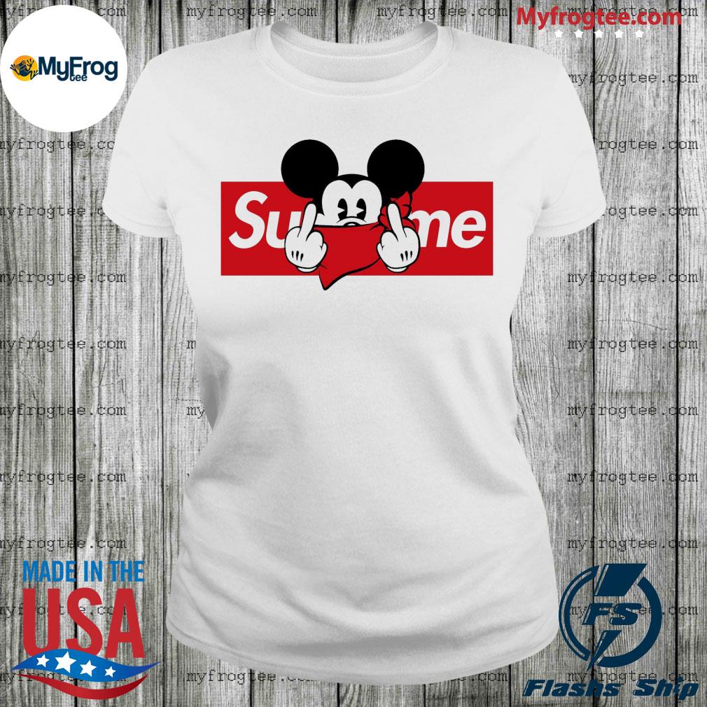 Supreme shirt hot sale mickey mouse