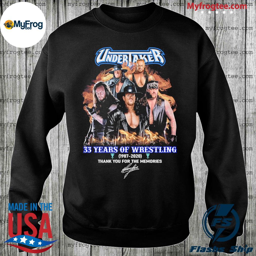 Official UnderTaker 33 years of Wrestling signature thank you for