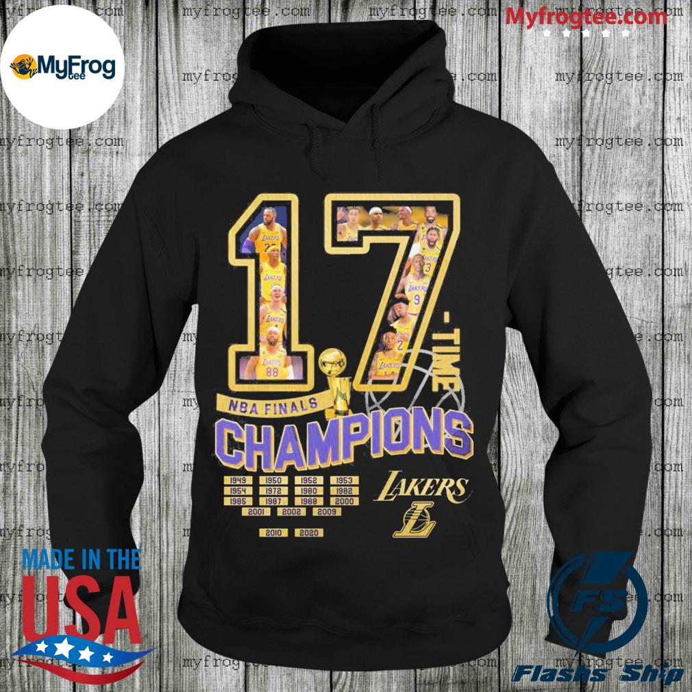 Los Angeles Lakers Finals Champions 17 Time Nba Champions T-Shirt
