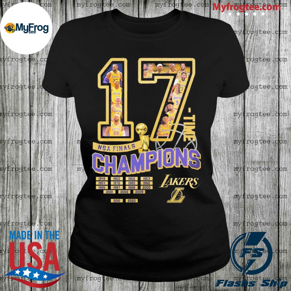 Official The NBA finals champions Lakers 17 time champions shirt