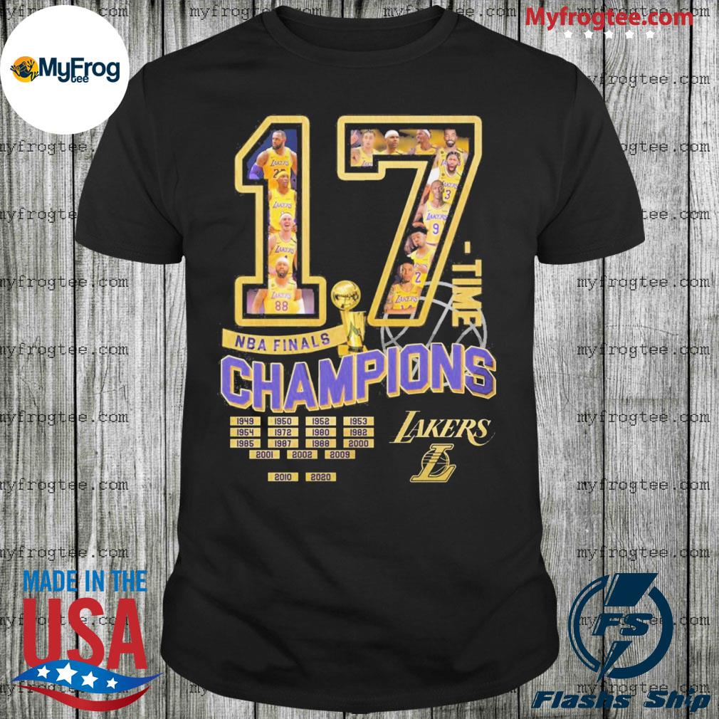 Los Angeles Lakers Finals Champions 17 Time Nba Champions T-Shirt