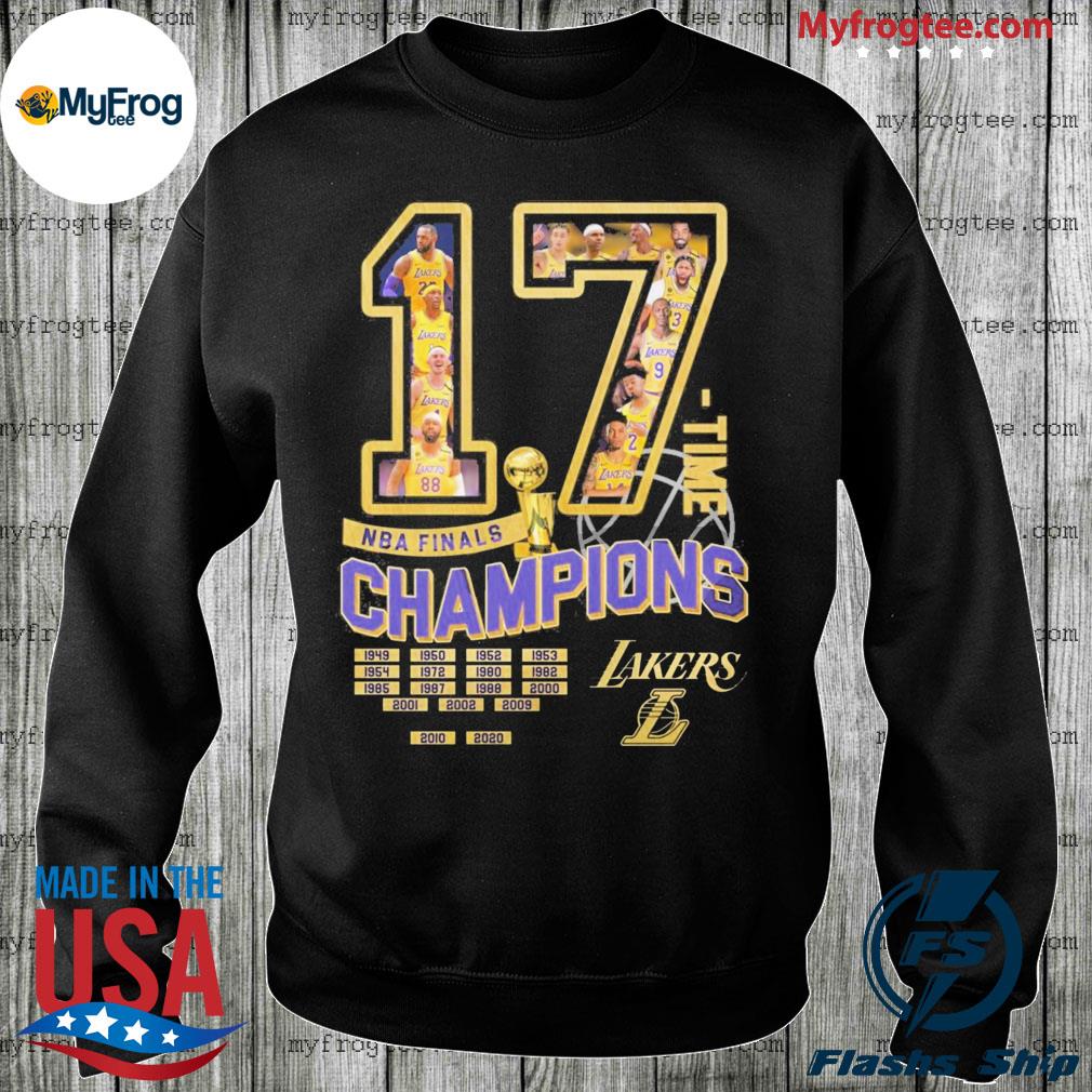 Premium 17 time NBA Finals Champions Los Angeles Lakers shirt