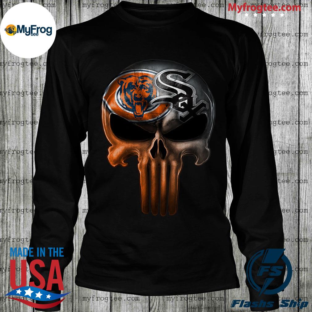 Punisher skull Chicago Bears vs Chicago White Sox shirt, hoodie, sweater  and long sleeve