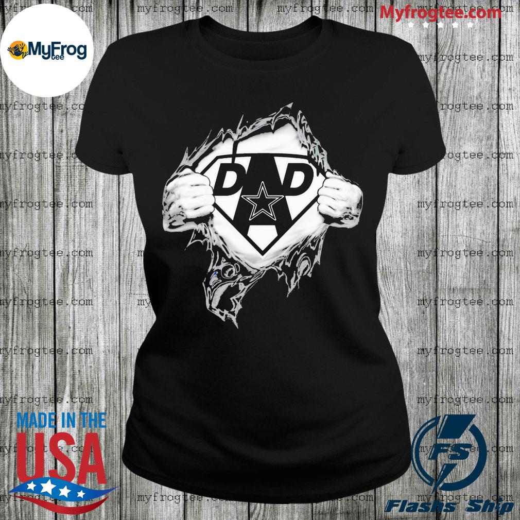 Dallas Cowboys Strong Like Dad Superman T-Shirt - T-shirts Low Price