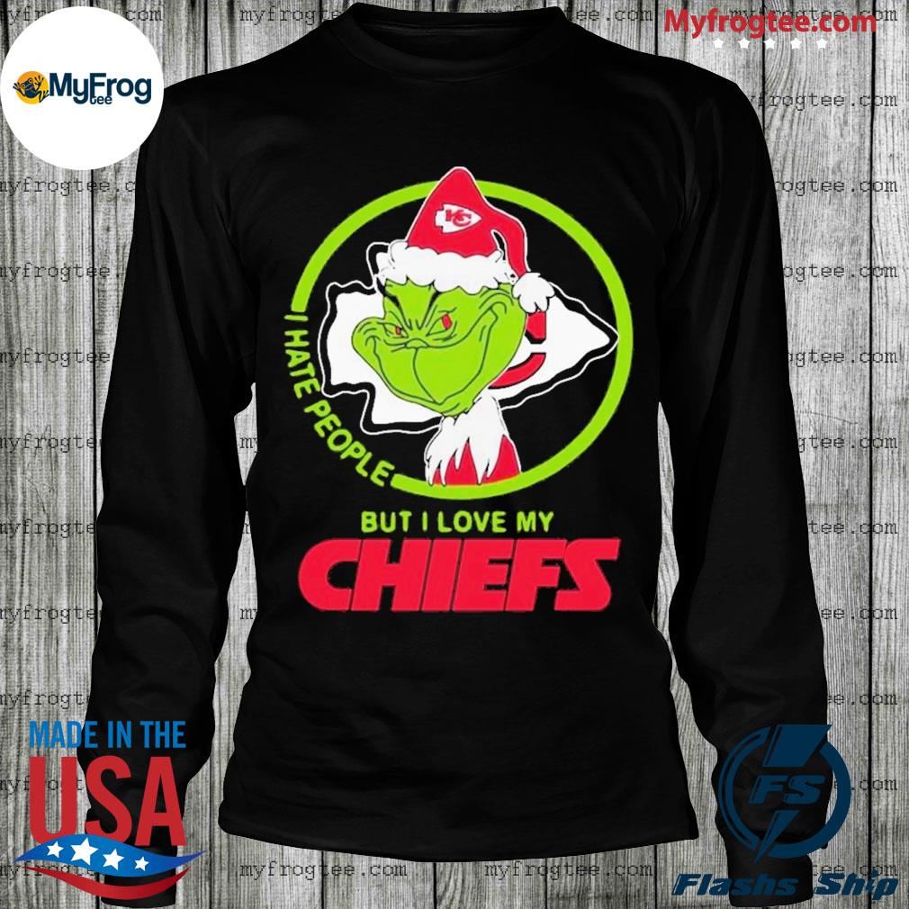 Merry christmas grinch santa kansas city chiefs shirt, hoodie