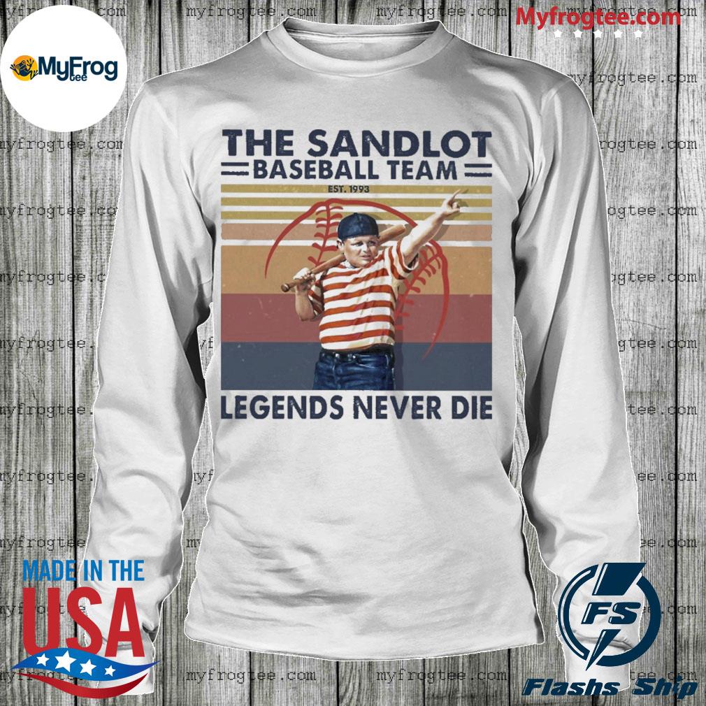 The Sandlot Baseball Team Logo Legend Never Die Shirt, hoodie