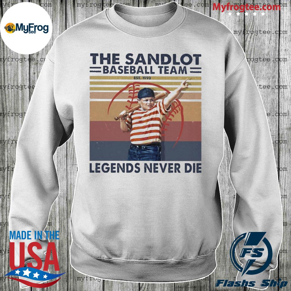 The Sandlot Baseball Team Logo Legend Never Die Shirt, hoodie, sweater,  long sleeve and tank top