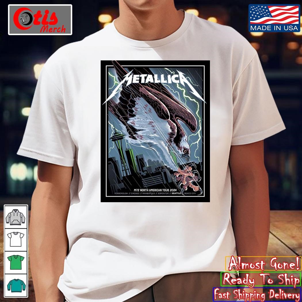 Metallica Bald Eagle Artwork In WA US At Lumen Field On August 30 And September 1 M72 North American Tour 2024 shirt