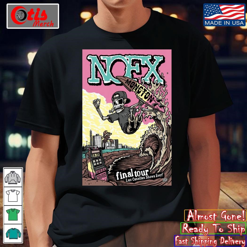 NOFX Hotel Casino New Brunswick August 28-29 2024 Poster shirt