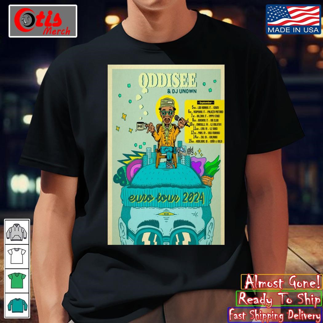 Oddisee Europe Tour 2024 Poster shirt