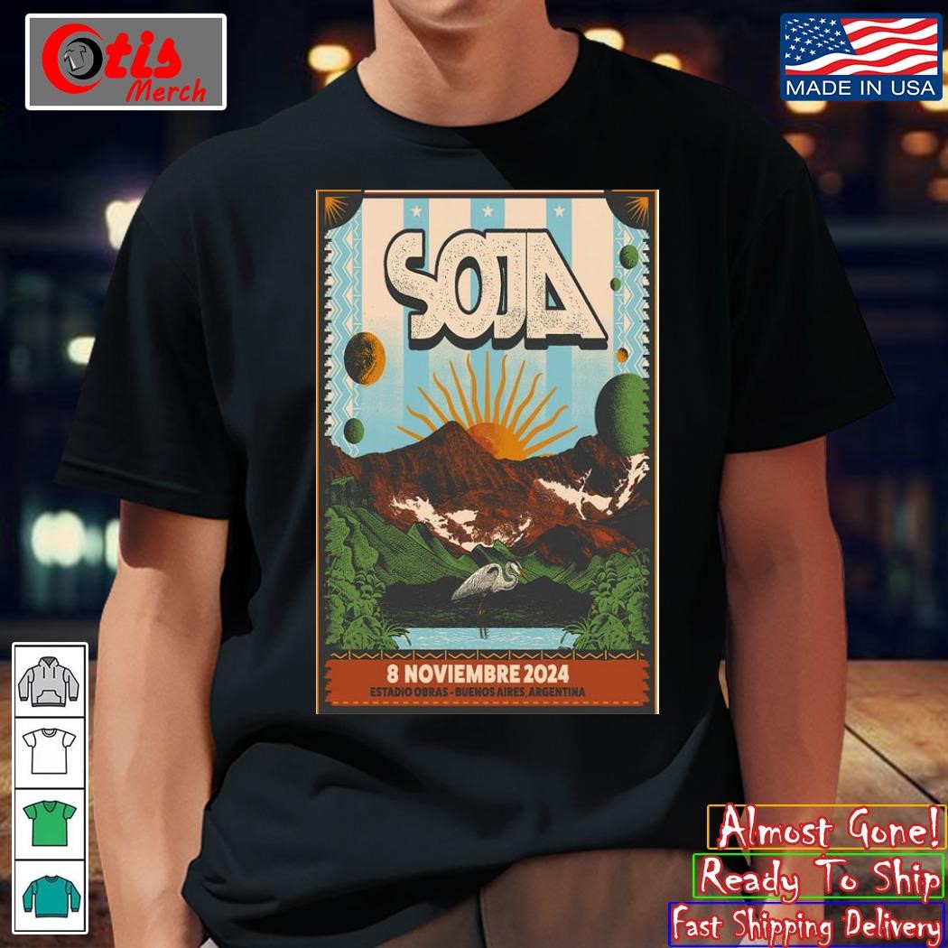 SOJA November 8 2024 Buenos Aires AR Event Poster shirt