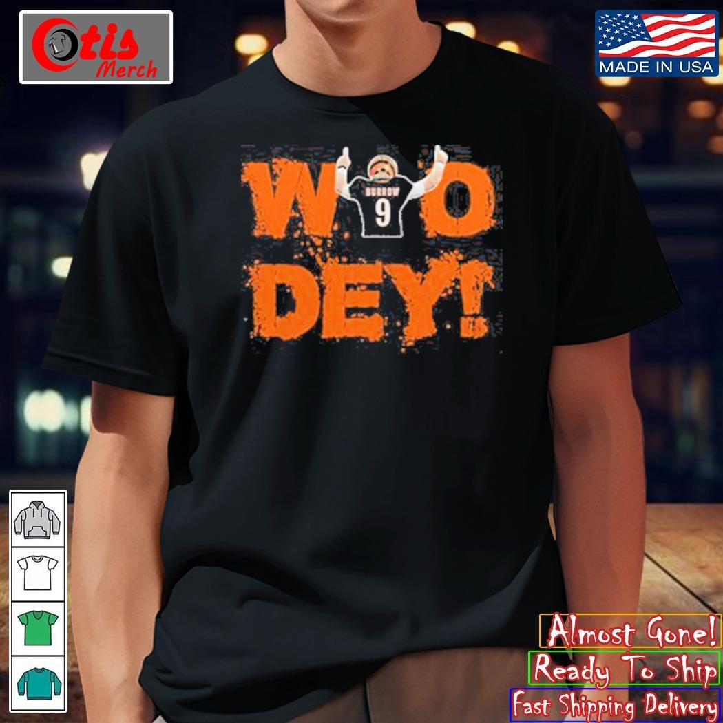 Who Dey Joe Burrow Cincinnati Bengals T-Shirt